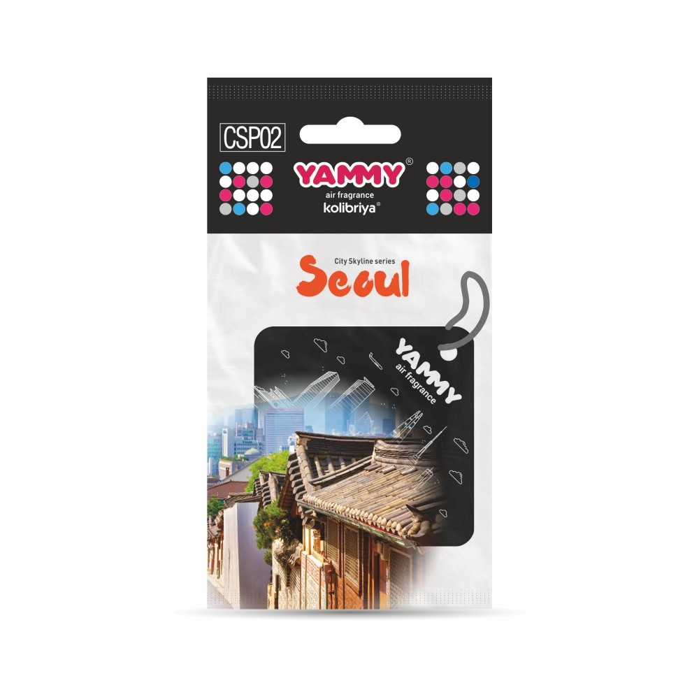 Ароматизатор подвеснойесной сити, картон с пропиткой Квадрат Аромат Seoul
